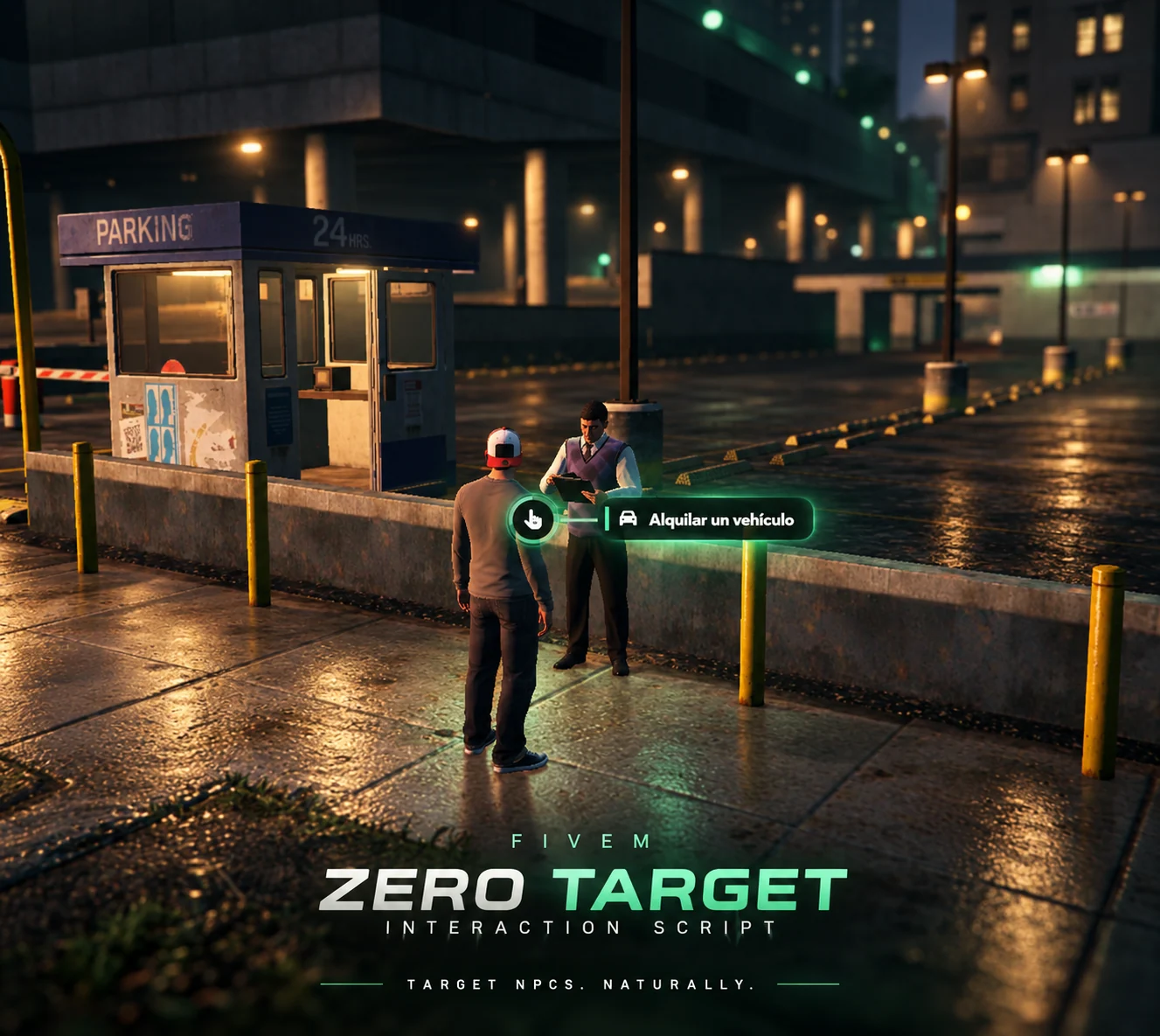 Interacción con un personaje usando ZerØ Target